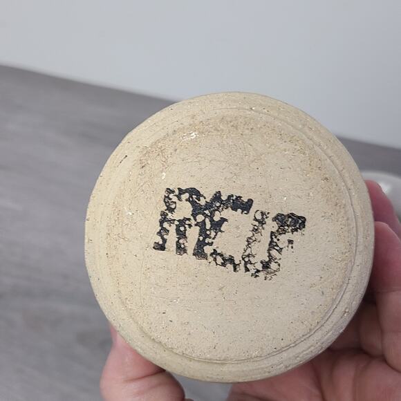 Pottery Hot Mild Salsa Sauce Pourable Jars Blue Black Cactus Set - Picture 5 of 7